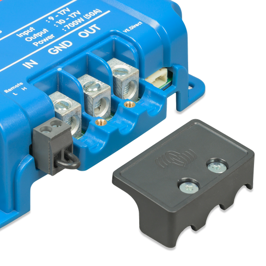 Victron Orion XS 12/12-50A DC-DC battery charger — Victron OEM alternate angle (SKU ORI121217050)