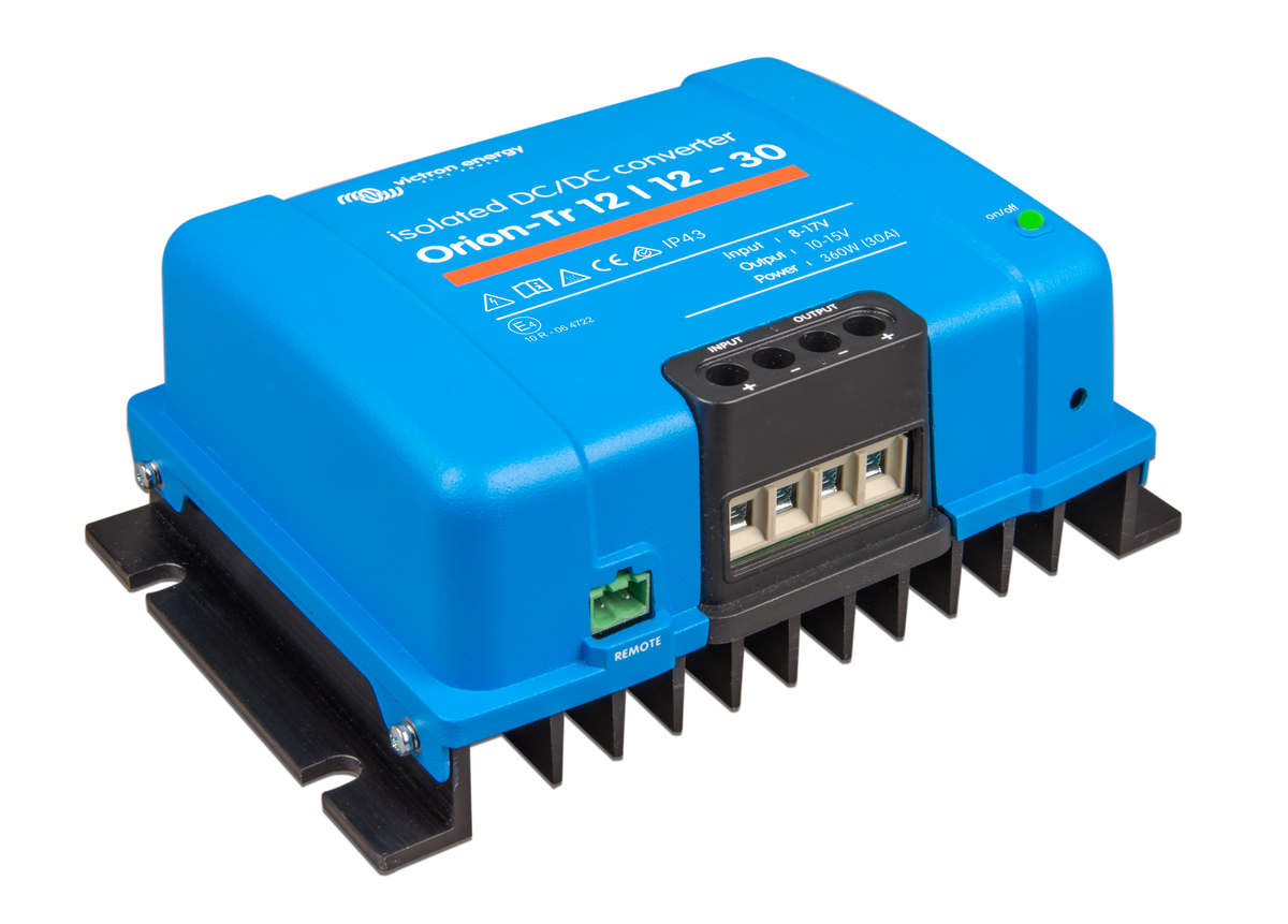 Victron Orion-Tr 12/12-30A (360W) — Victron OEM alternate angle (SKU ORI121240110)