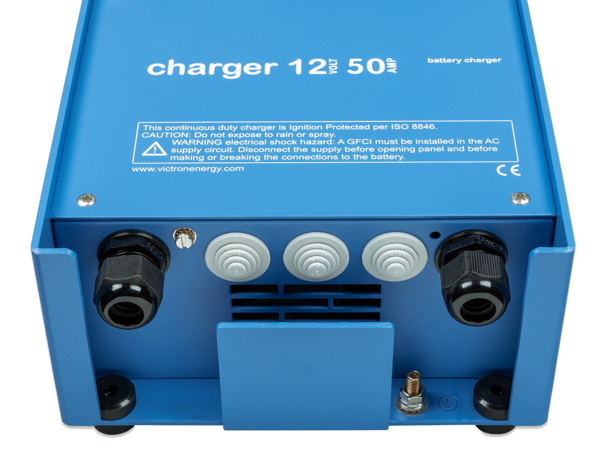 Victron Phoenix Charger 12/50(2+1) 120/240V — Victron OEM alternate angle (SKU PCH012050001)