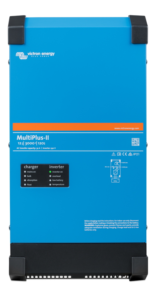 Victron MultiPlus-II 120Vac 3000VA Output 12Vdc/120A DC Charger (UL 458) - Victron Energy
