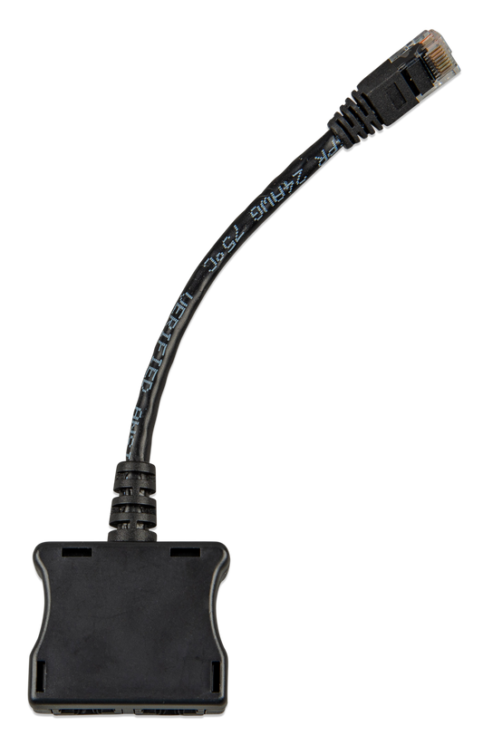 Victron RJ45-splitter 1xRJ45 male/15cm cable/2xRJ45 female — Victron OEM product photo (SKU ASS030065511)