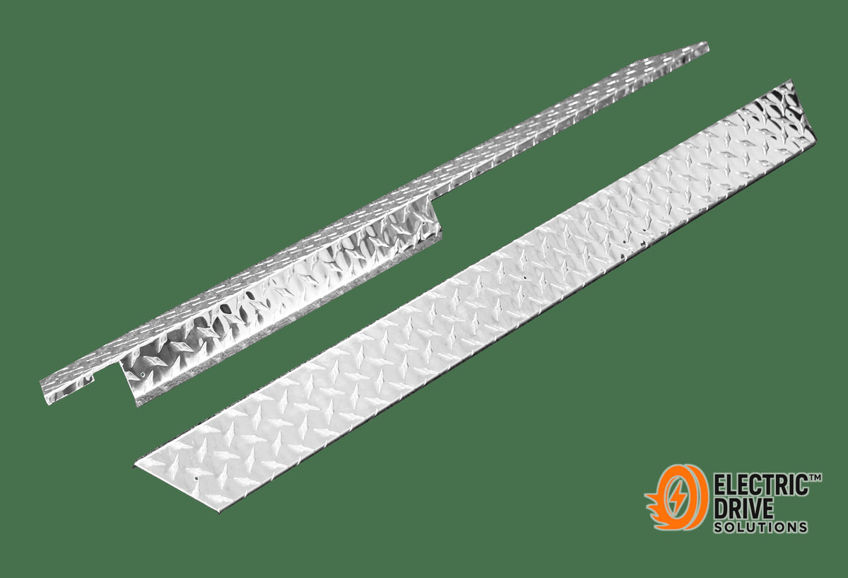 STEELENG Rocker Panels Polished Aluminum Diamond Plate for Club Car DS (1982-up) (set of 2) — Electric Drive Solutions