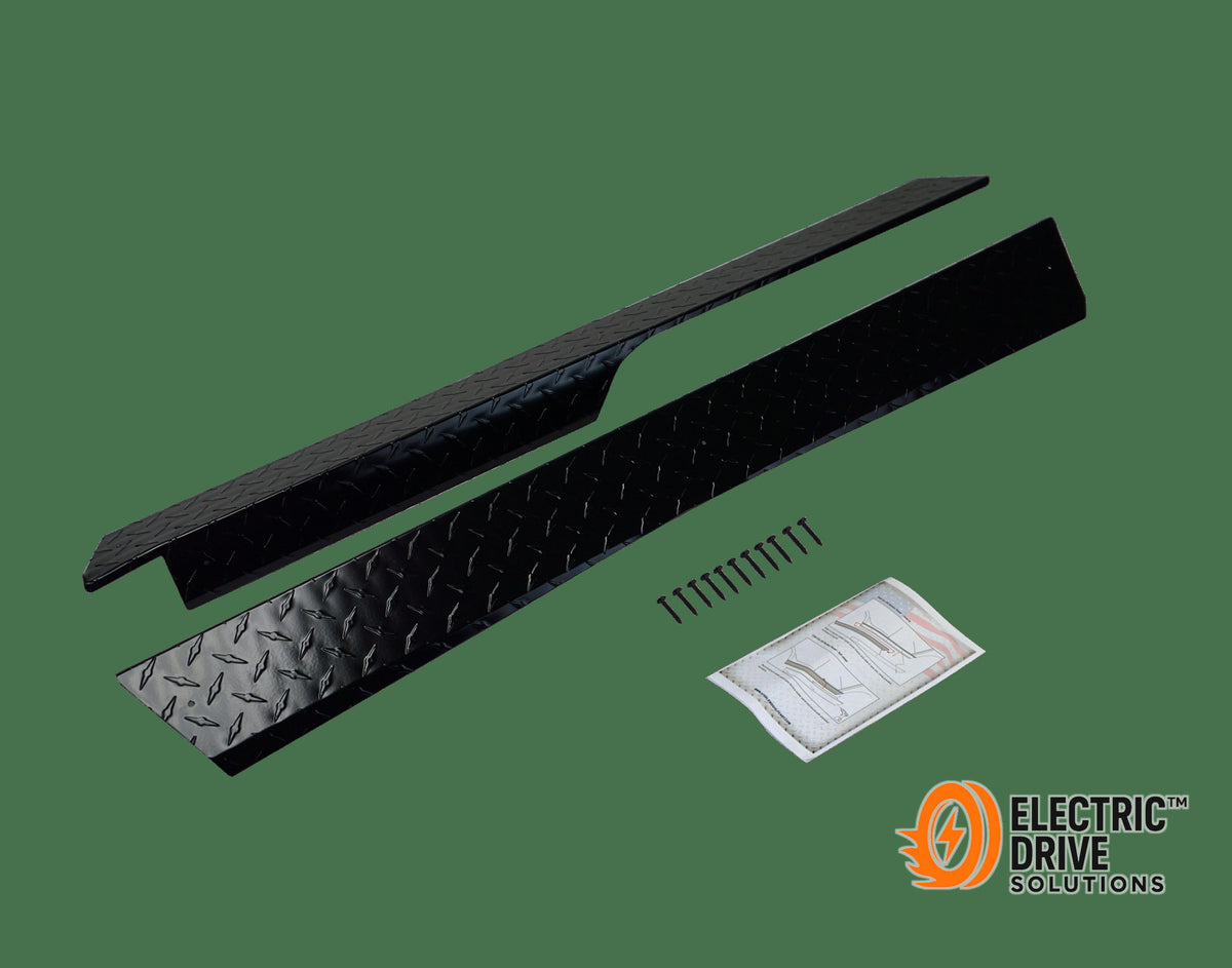 STEELENG Rocker Panels Black Powder Coated Aluminum Diamond Plate for Yamaha G29 (Drive) (set of — Electric Drive Solutions
