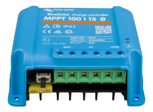 Victron BlueSolar MPPT 75/15 — Victron OEM product photo (SKU SCC010015050R)