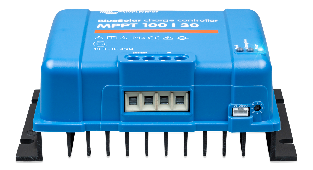 Victron BlueSolar MPPT 75/15 BlueSolar MPPT 100/30 — Victron OEM alternate angle (SKU SCC020030200)