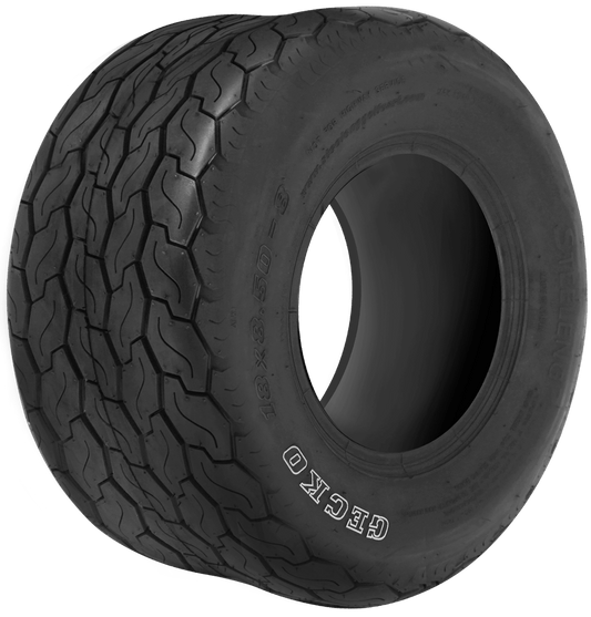 TR0805 STEELENG 18x8.5-8 GECKO Street white-letter tire — product