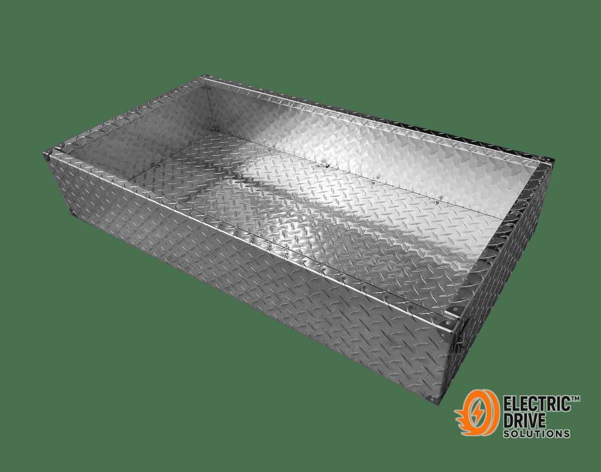 STEELENG SSGC Utility Box (Open Cargo) Aluminum Diamond Plate for EZGO TXT (1996-2013) — Electric Drive Solutions