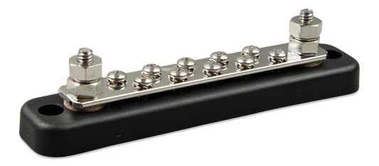 Victron Busbar 150A 2P with 10 screws +cover — Victron OEM product photo (SKU VBB115021020)