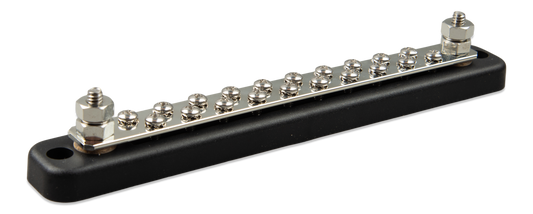 Victron Busbar 150A 2P with 20 screws +cover — Victron OEM product photo (SKU VBB115022020)