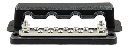 Victron Busbar 250A 2P with 12 screws +cover — Victron OEM product photo (SKU VBB125021220)