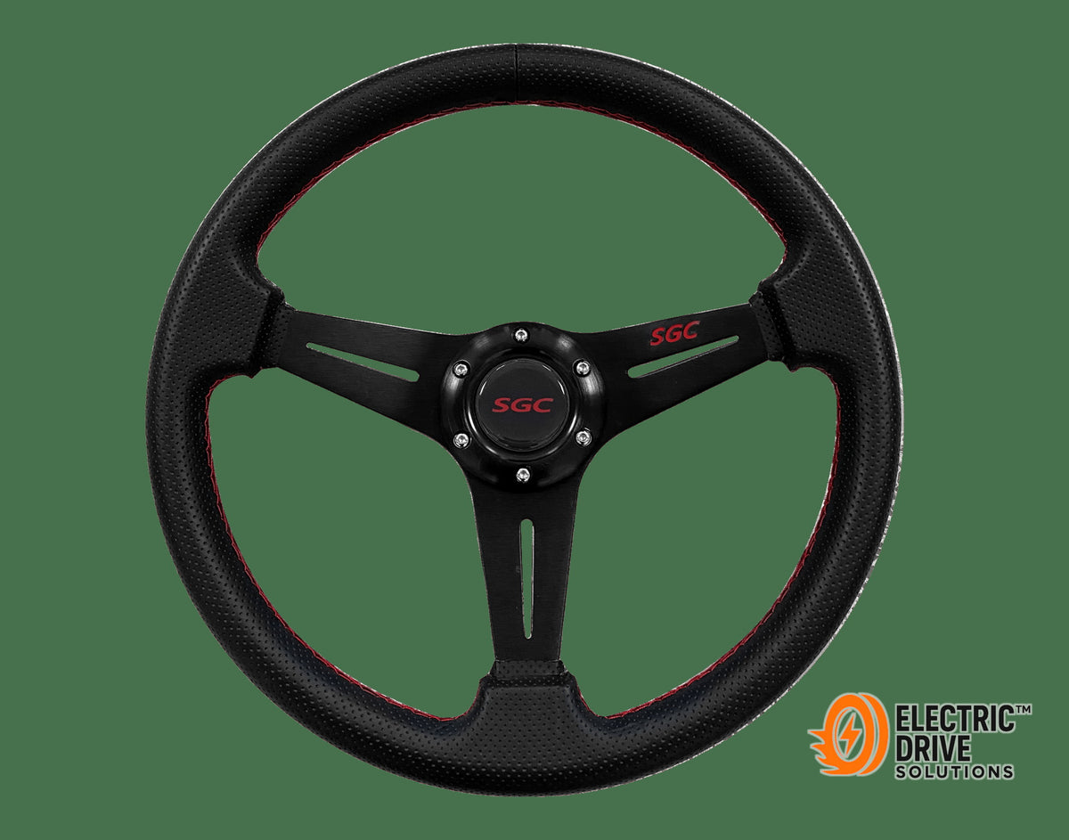 STEELENG SW1 STEERING WHEEL, Zero offset, Black — Electric Drive Solutions