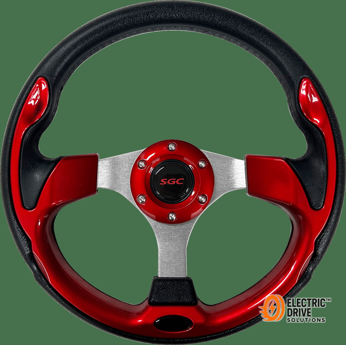 STEELENG SW04 STEERING WHEEL, Sporty, Fire Engine Red — Electric Drive Solutions