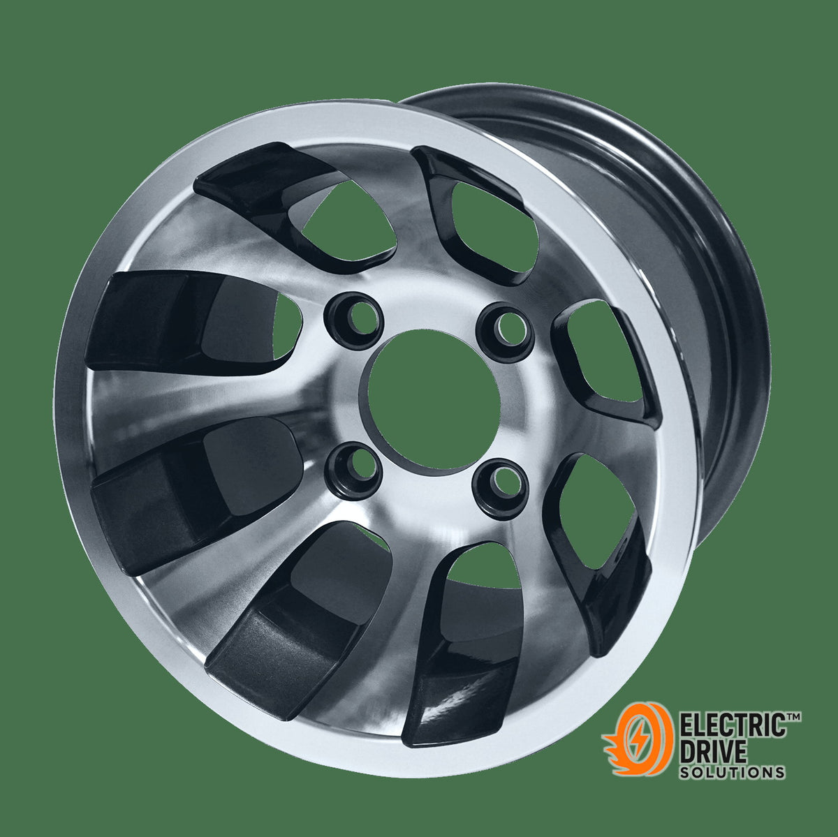 STEELENG 10-inch Revolver Machined/Gunmetal, Mounted Set of 4 — Electric Drive Solutions