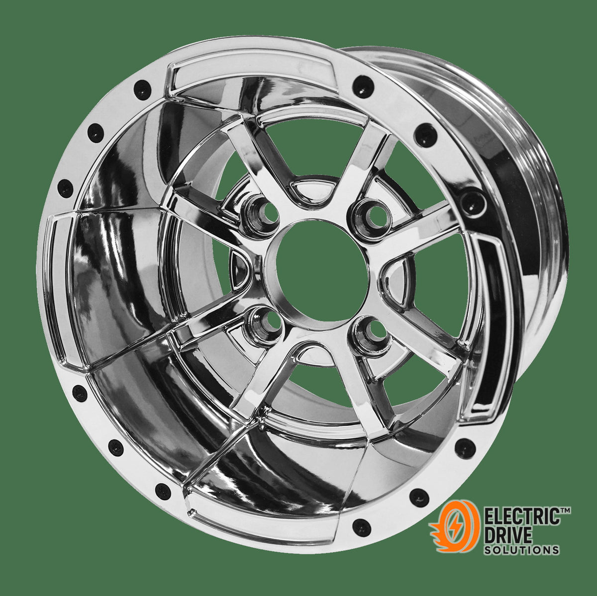 STEELENG 10-inch Storm Trooper Chrome, Mounted Set of 4 — Electric Drive Solutions