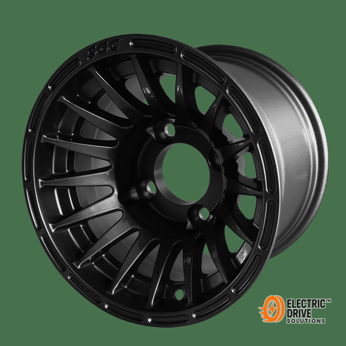 STEELENG 10-inch Medusa Glossy Black, Mounted Set of 4 — Electric Drive Solutions