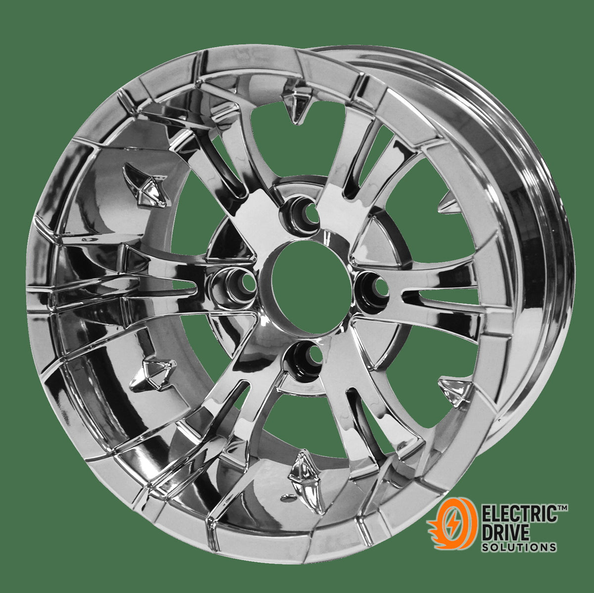 STEELENG 12-inch Vampire Chrome, Mounted Set of 4 — Electric Drive Solutions