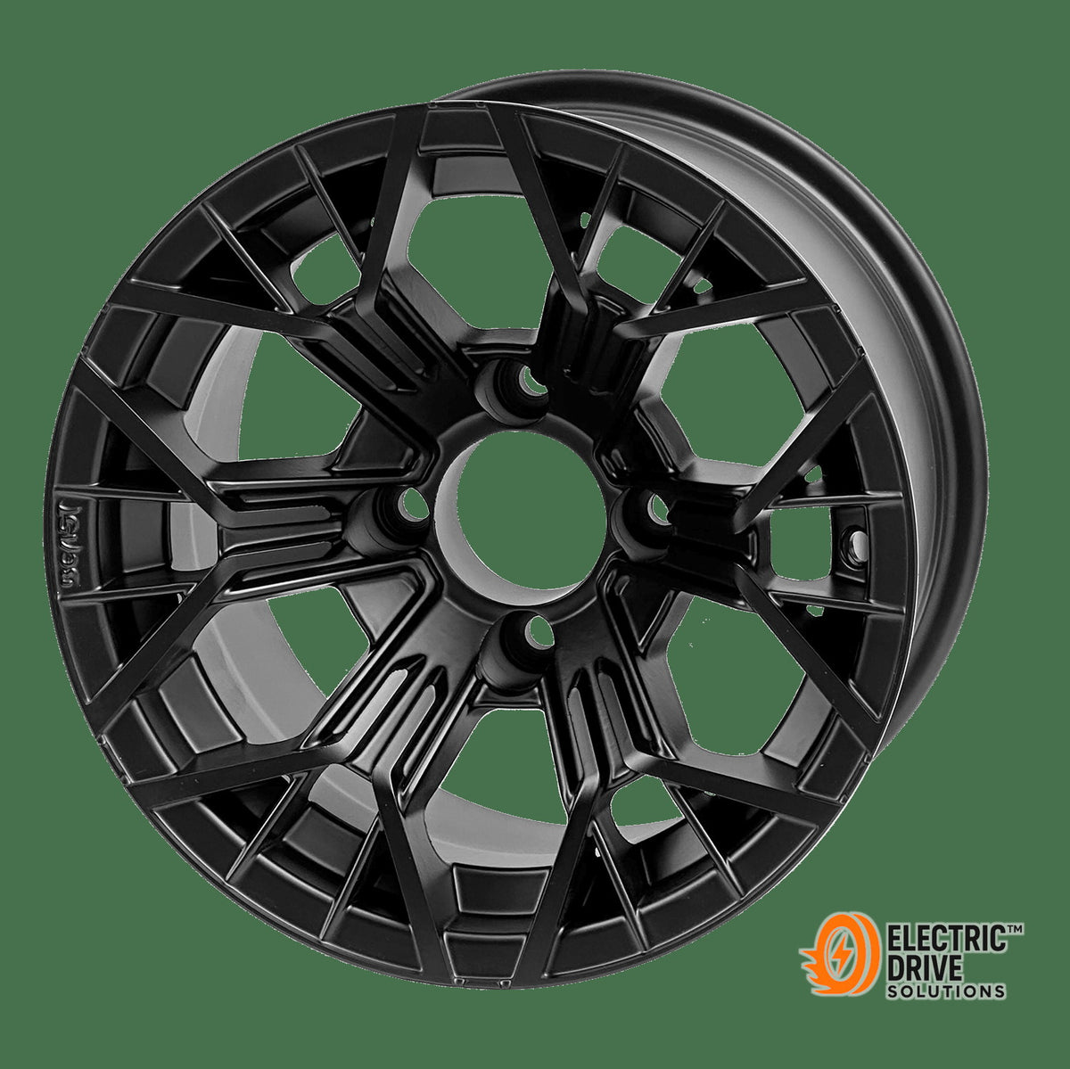 STEELENG 12-inch Mantis Matte Black, Mounted Set of 4 — Electric Drive Solutions