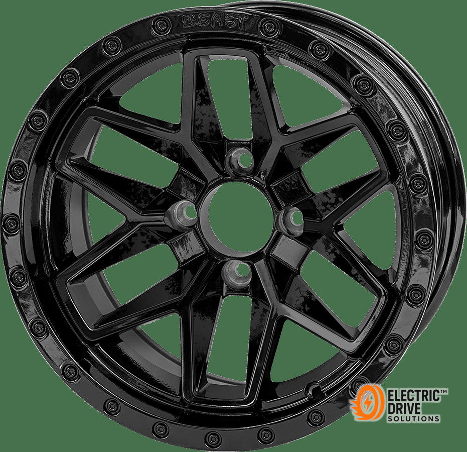 STEELENG 14-inch Black Widow, Mounted Set of 4 — Electric Drive Solutions