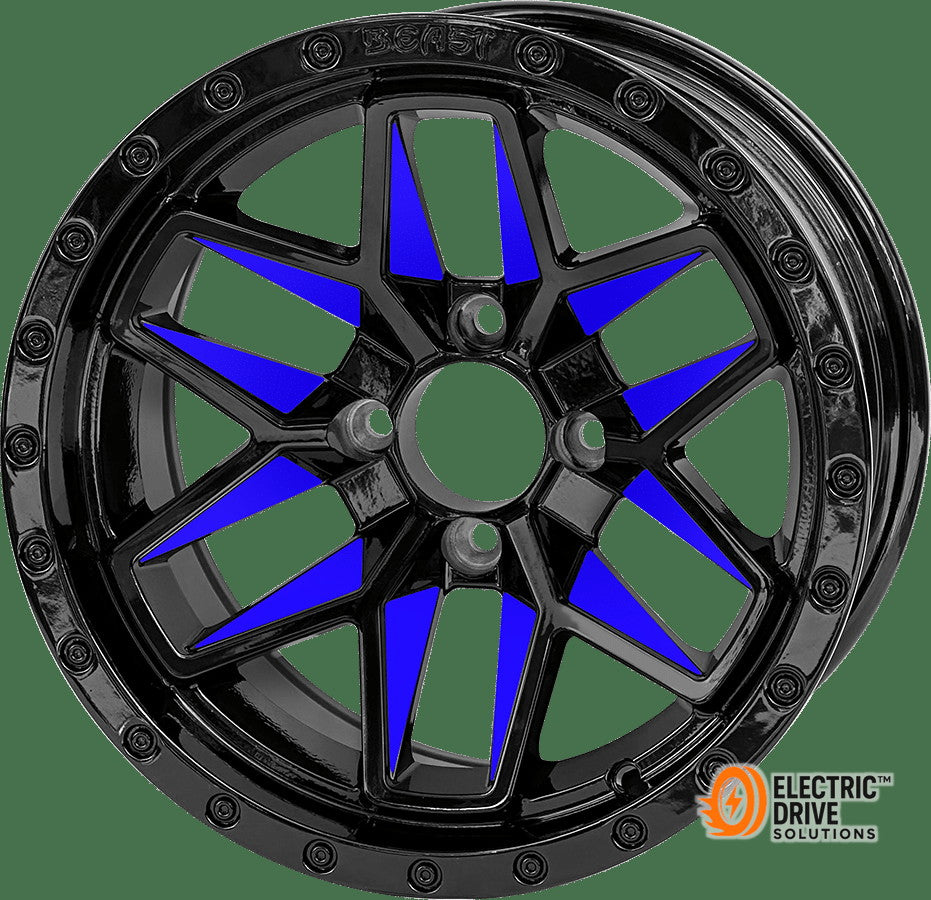 STEELENG 14-inch Blue Widow, Mounted Set of 4 — Electric Drive Solutions