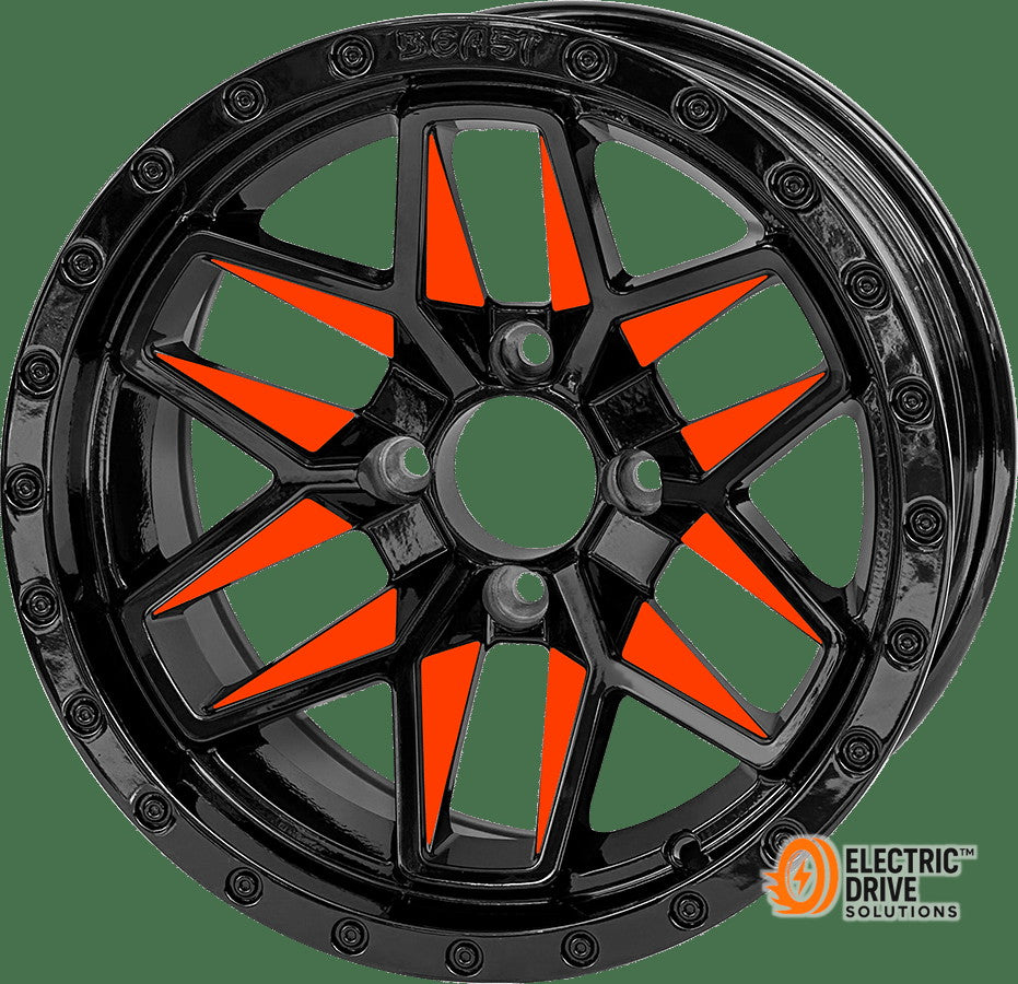 STEELENG 14-inch Orange Widow, Mounted Set of 4 — Electric Drive Solutions