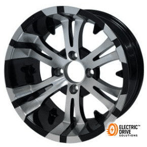STEELENG 15-inch Vampire Machined/Black, Mounted Set of 4 — Electric Drive Solutions
