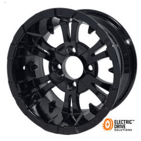 STEELENG 15-inch Vampire Glossy Black, Mounted Set of 4 — Electric Drive Solutions
