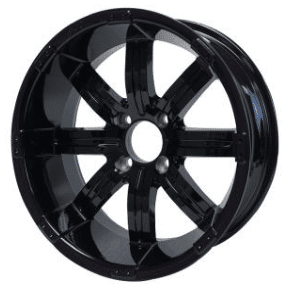 STEELENG 15-inch Tempest Wheel, Glossy Black, Mounted Set of 4, part WH1506