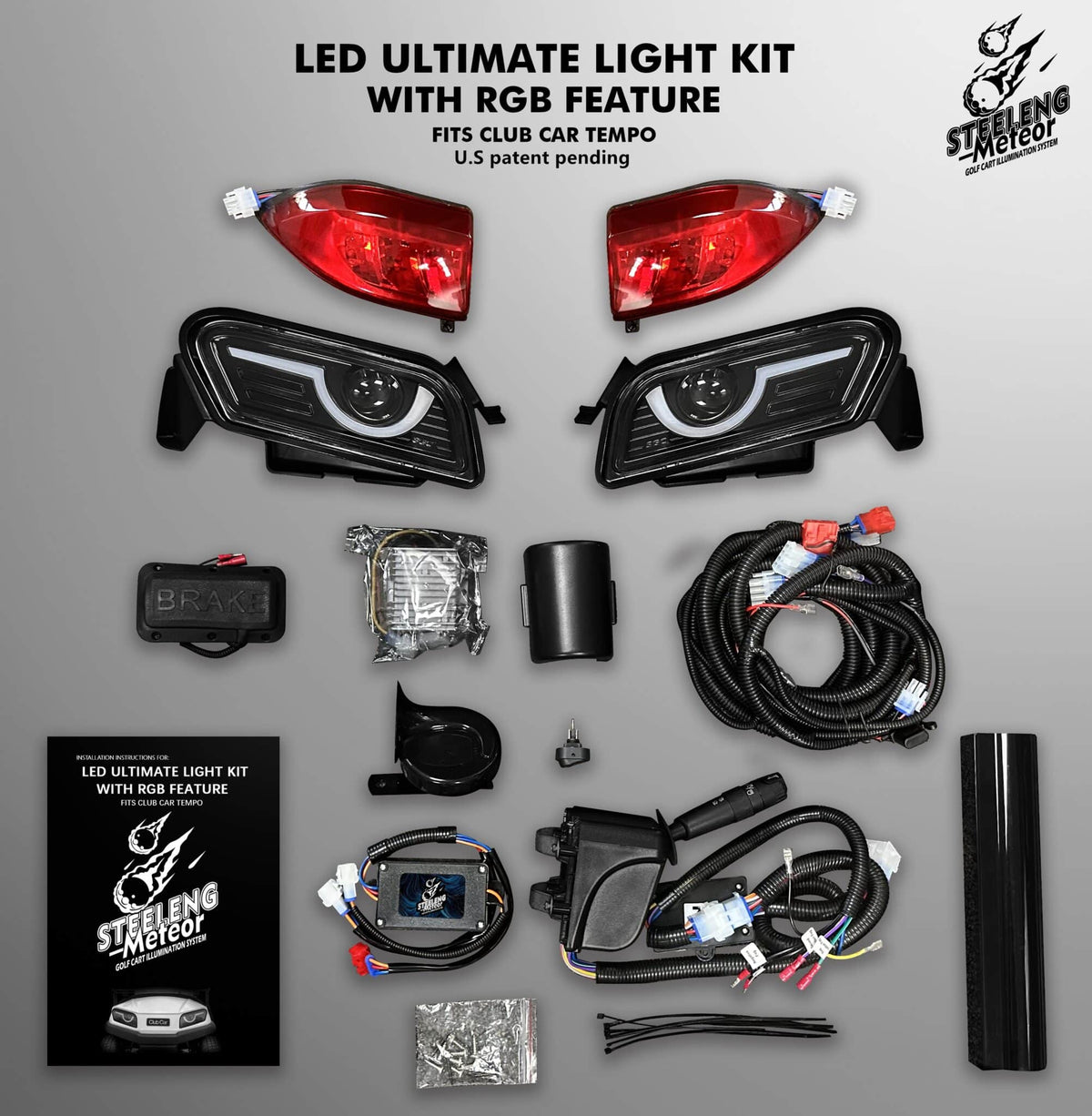 STEELENG Meteor LED ULTIMATE Light Kit for Club Car Tempo (12 Volt), part LITP03