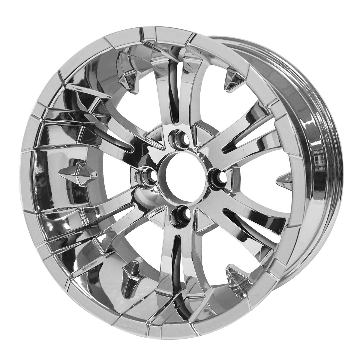 STEELENG 14-inch Vampire Chrome, Mounted Set of 4, part WH1415