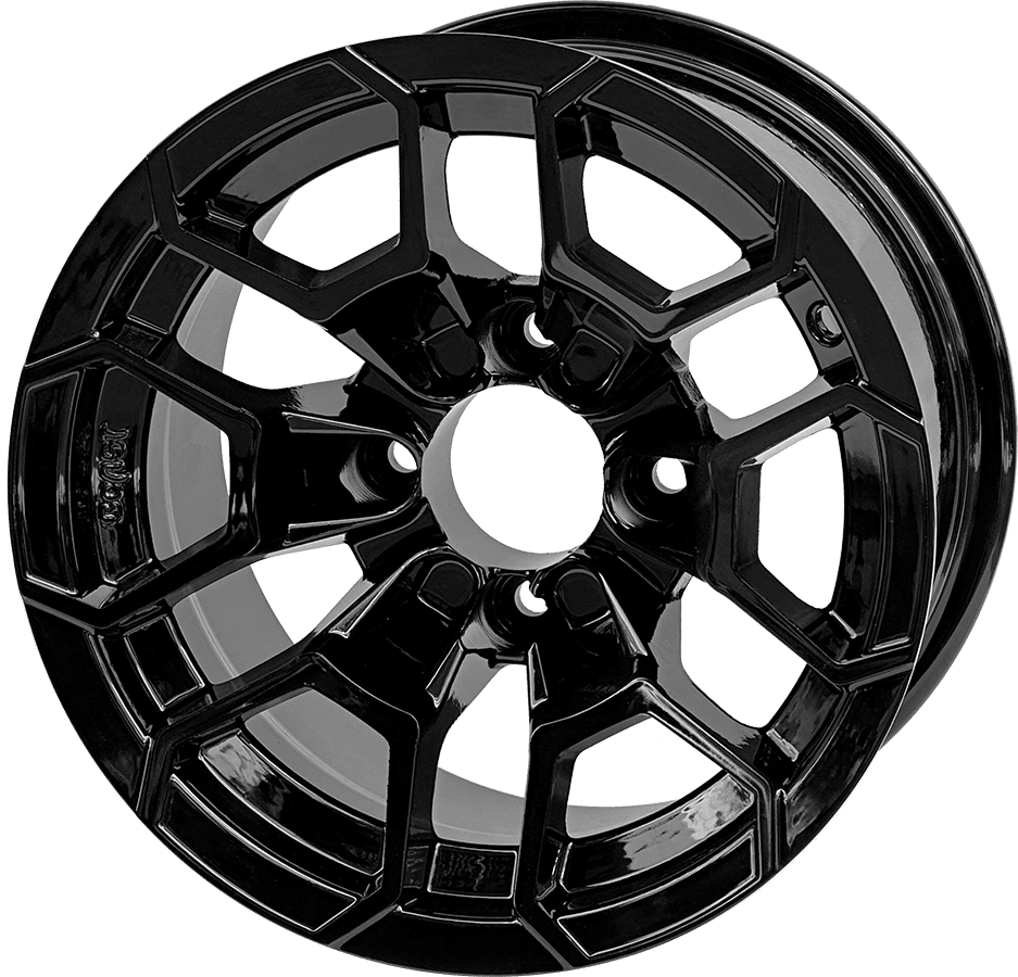 STEELENG 12-inch Talon Glossy Black, Mounted Set of 4, part WH1272