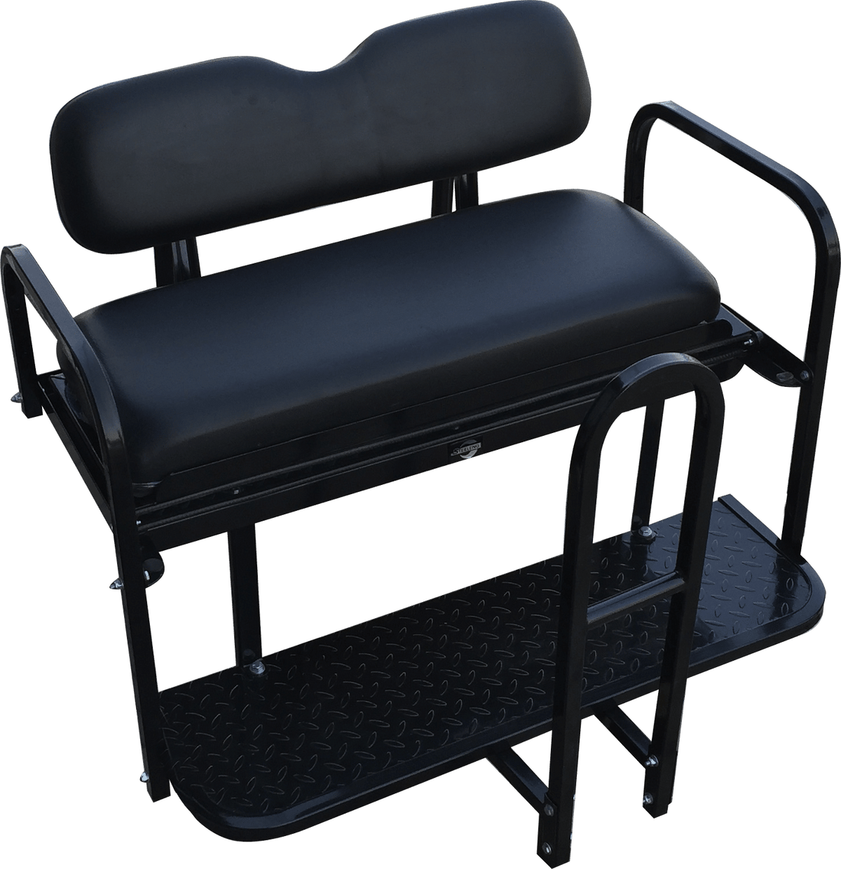 STEELENG KOZIP Basic Cushion Set Front Seat for Club Car Precedent/Tempo, Black — alternate view, part SCPR06