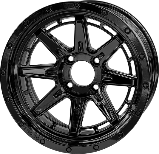 STEELENG 14-inch Wolverine Glossy Black, Mounted Set of 4, part WH1447