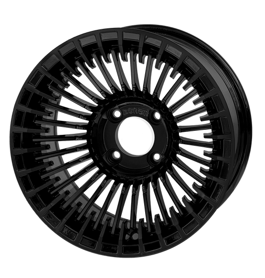 STEELENG 14-inch Piranha Matte Black, Mounted Set of 4, part WH1455