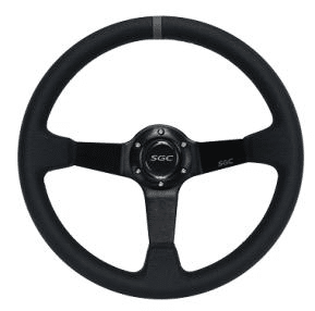 STEELENG SW2 Steering Wheel, Negative Offset, Black with Gray Stripe with Steering — second view, part BNDL-WA0003-WAPR01
