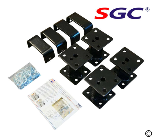 STEELENG Lift Kit, 4-inch Block Lift Kit for EZGO Marathon (1980-1994) Electric, part LKMA01