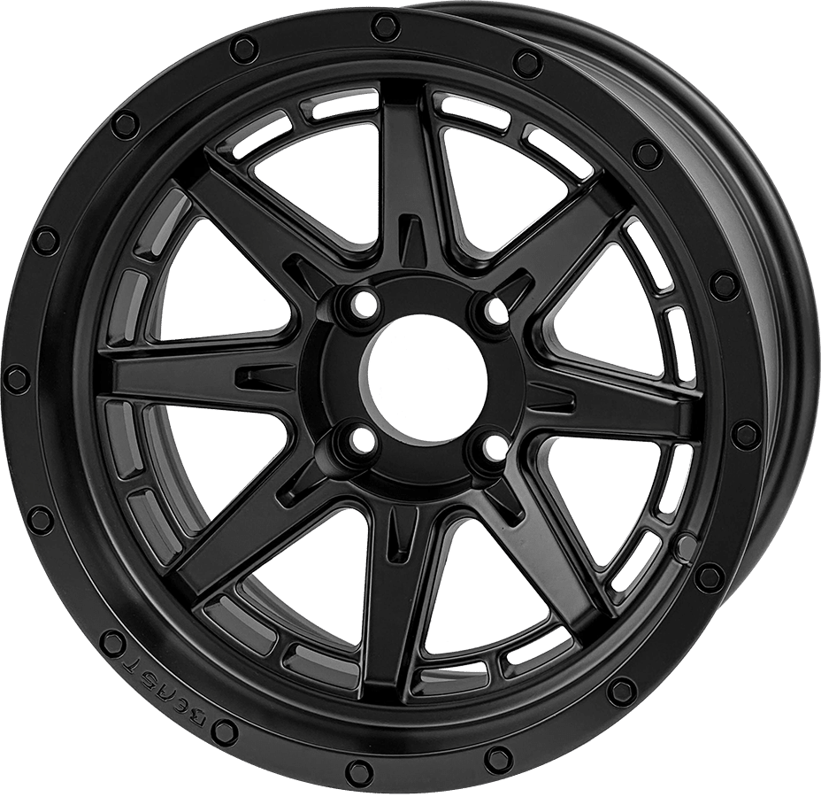 STEELENG 14-inch Wolverine Matte Black, Mounted Set of 4, part WH1448