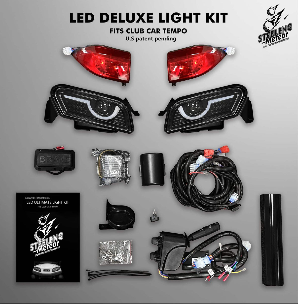 STEELENG Meteor LED DELUXE Light Kit for Club Car Tempo (12 Volt), part LITP02
