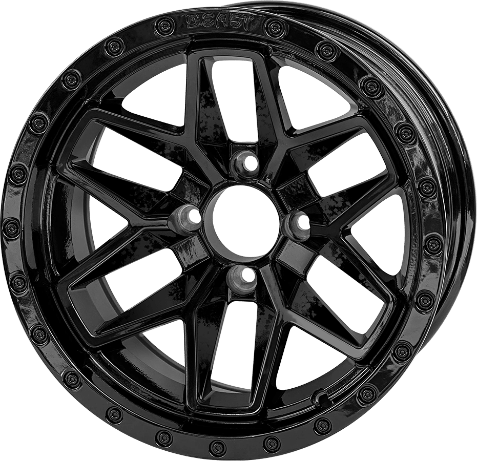 STEELENG 14-inch Black Widow, Mounted Set of 4, part WH1430