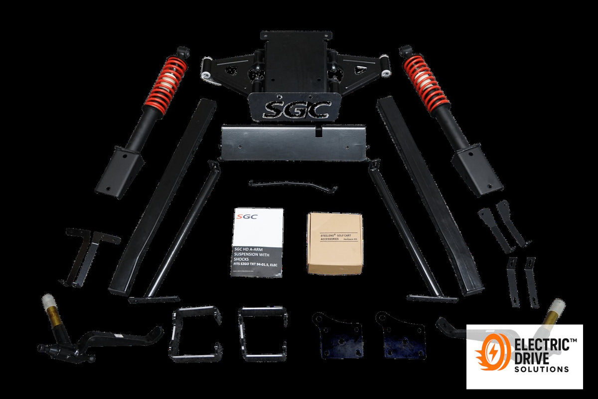 Lift Kit - 6" Built-In Coil-Over Shocks A-Arm for EZGO TXT 1994-2001.5 — Electric Drive Solutions
