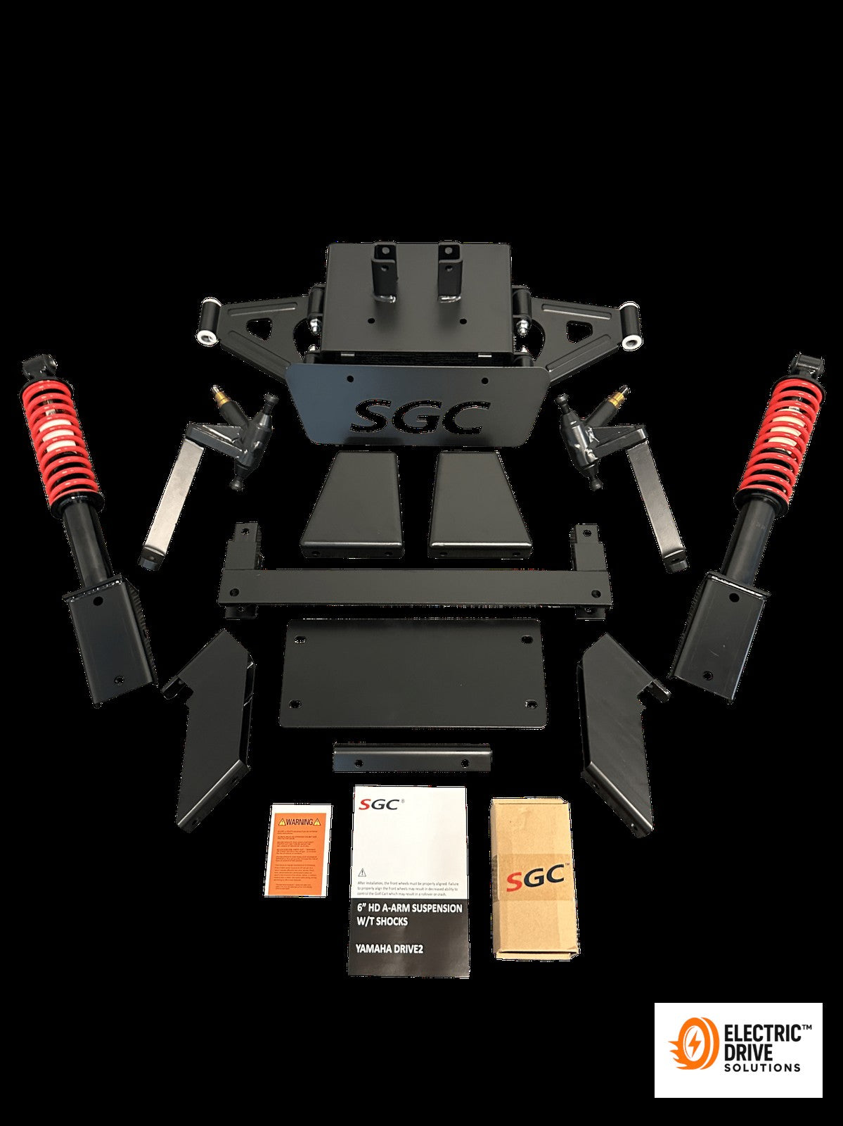Lift Kit - 6" A-Arm kit with Suspension Shocks for Yamaha Drive 2 2017+ Electric LKYM10 — Electric Drive Solutions