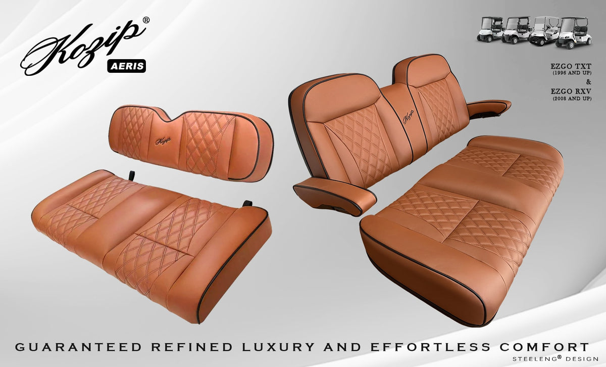 STEELENG Kozip (AERIS) Front and Rear Seat Cushion Set with NOMAD Seat — alternate view, part BNDL-SCTR12-SFRX09-SC0032