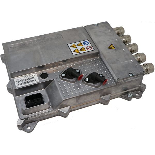 Sevcon 636A34901 Gen5 Size 9 controller, 450V 400A traction inverter for high-voltage EVs; rugged design, CAN diagnostics, OEM-ready propulsion control systems.