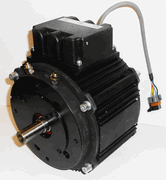 Motenergy ME1304 PMAC water-cooled 96 V class electric motor — front view