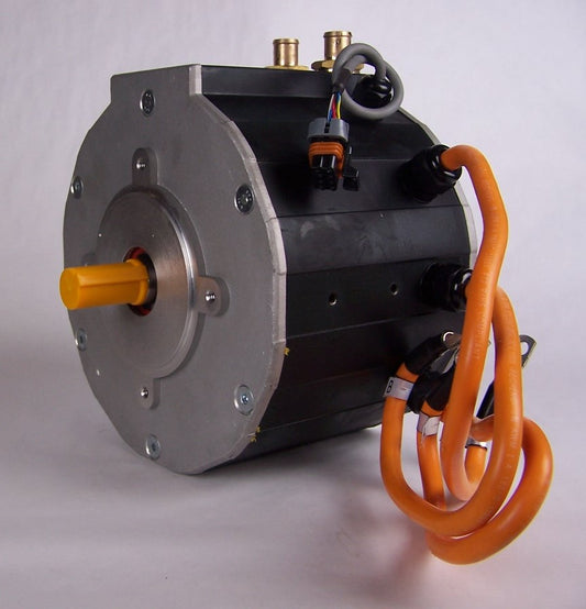 Motenergy ME1616 liquid-cooled PMAC 150 VDC class electric motor — front view